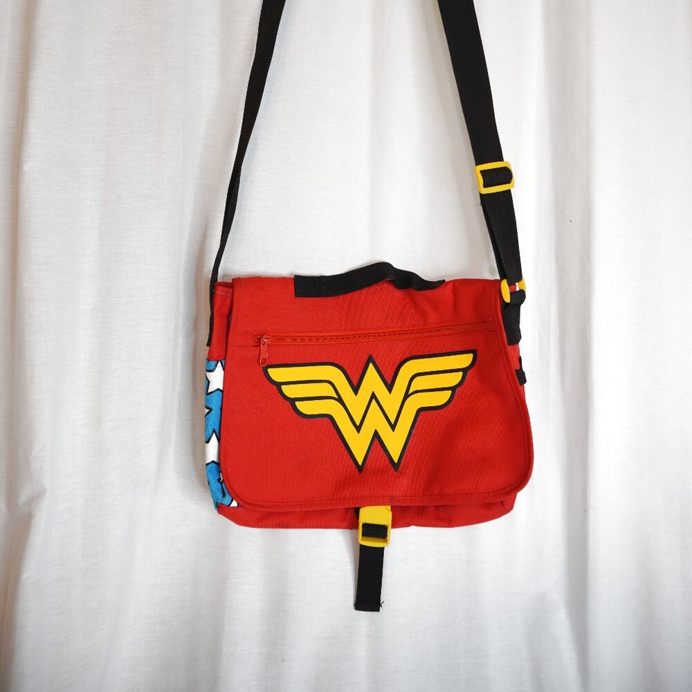 DC Comics Wonder Woman Red and Yellow Crossbody Bag